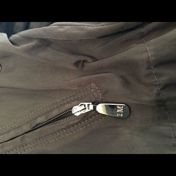 1 Madison Luxe Outerwear Jacket Black Nylon Blouson Sleeves Zip Up M - Picture 15 of 15